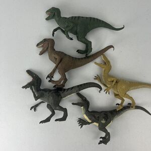 Lot Of 5 Jurassic World Velociraptor Toys 2015
